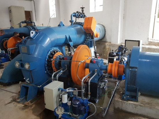 Casa de Força- Turbina Hidraúlica-  CGH Anzol 